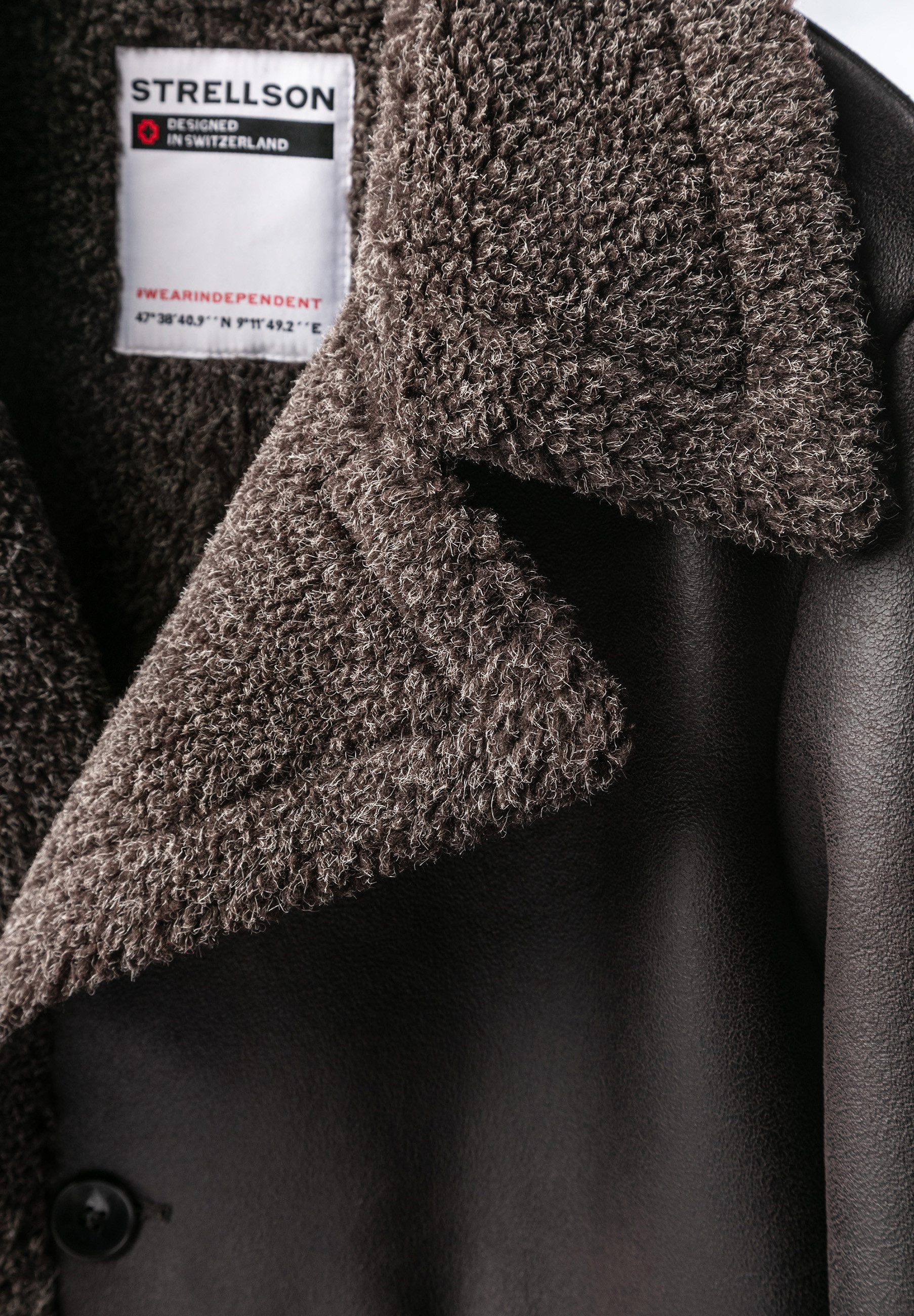 Strellson Langmantel Teddy Coat (1-tlg)