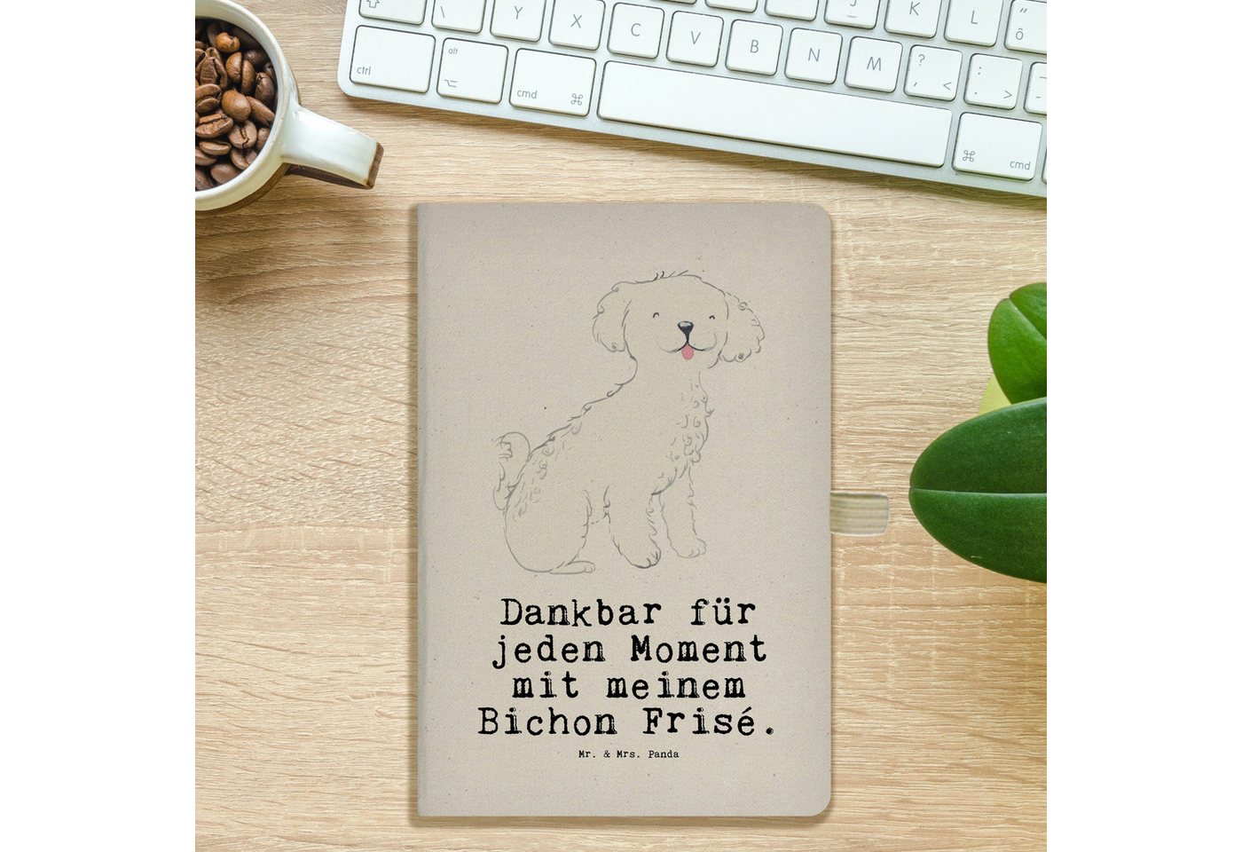 Thumbnail - Mr. & Mrs. Panda Notizbuch Bichon Frisé Moment - Transparent - Geschenk, Hund, Notizbuch A5, Sch Mr. & Mrs. Panda, Flexi...