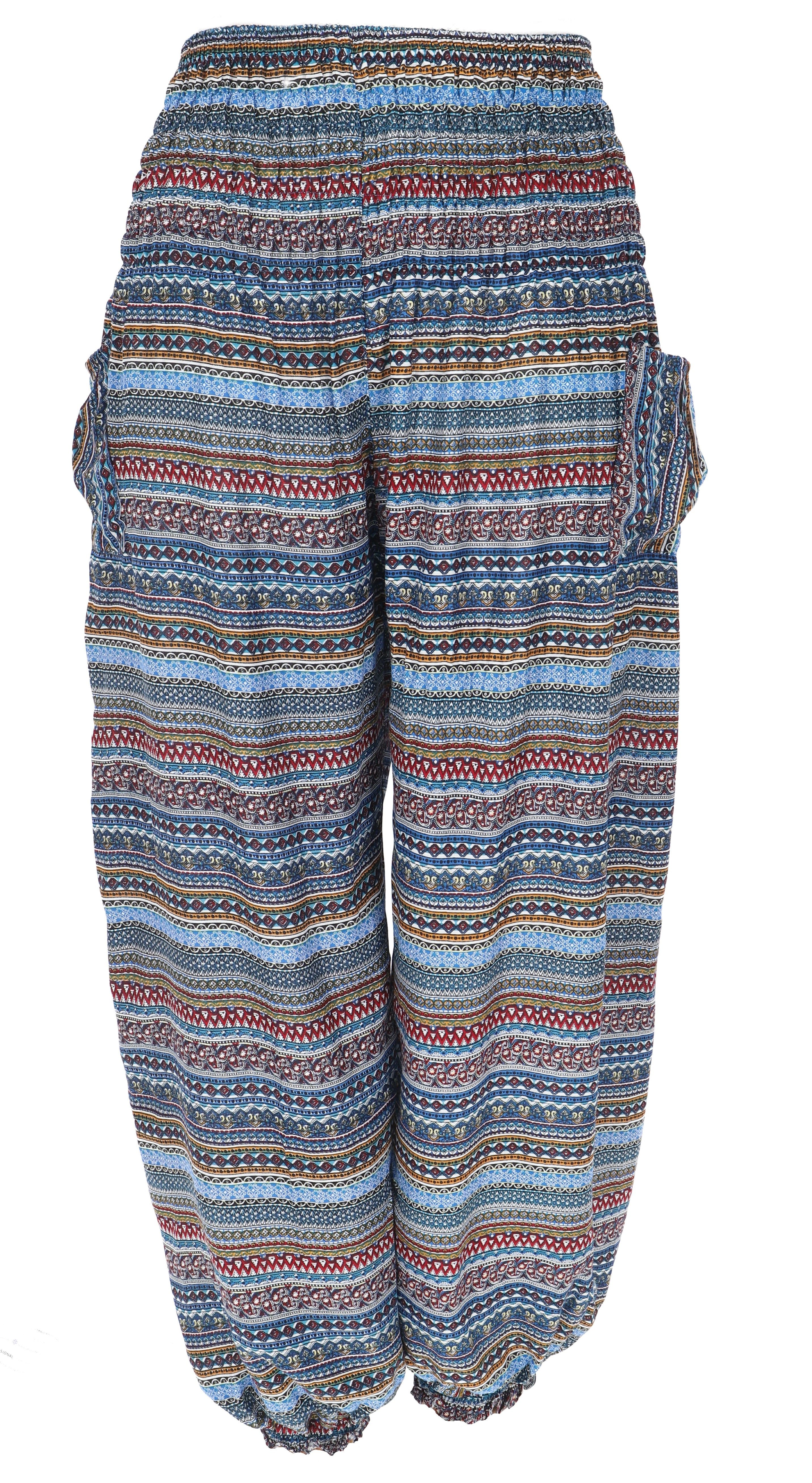 Guru-Shop Relaxhose Luftige Pluderhose, Sommerhose, Yogahose günstig online kaufen
