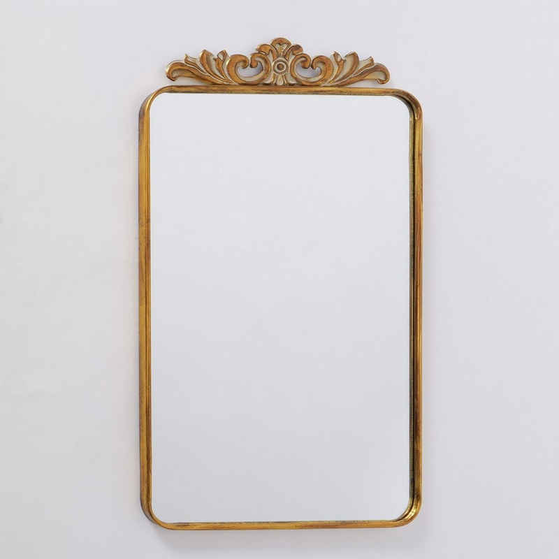 BOLTZE Настенное зеркало "Madeleine" aus Metall/Glas in gold H105cm, Зеркало