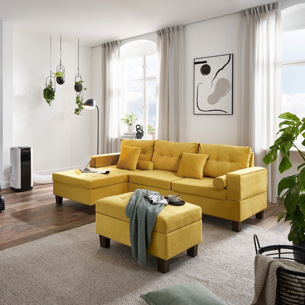 HOME DELUXE Ecksofa Sofa ROM, 242,6 günstig online kaufen
