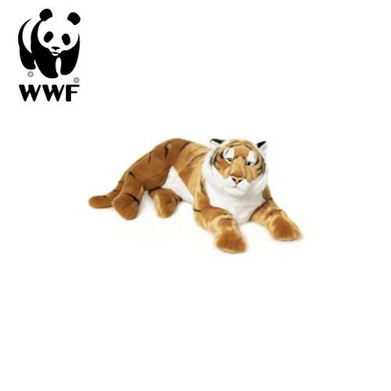 WWF Kuscheltier Plüschtier Tiger (liegend, 81 cm), liegend