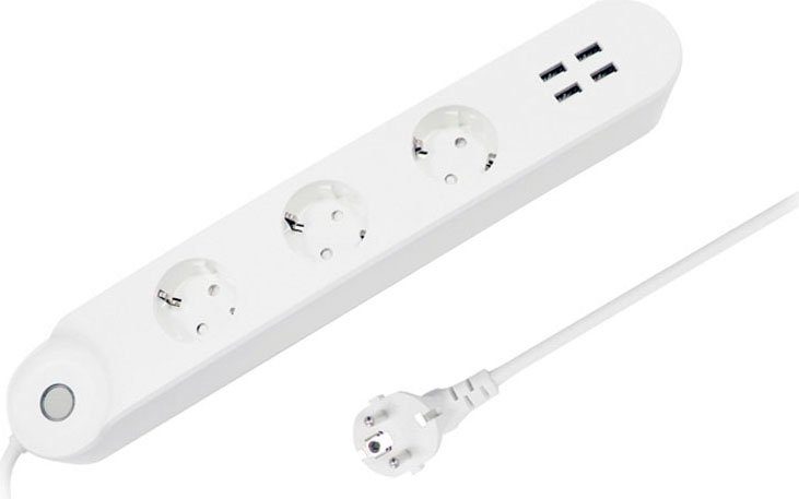 Hyrican Smart WIFI Steckdosenleiste Smarte Dreifach-Steckdosenleiste