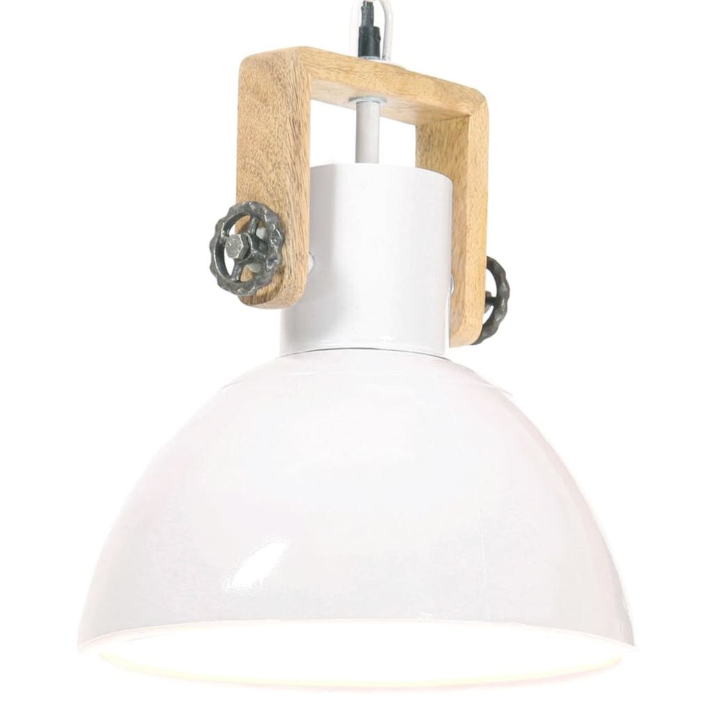 vidaXL Deckenleuchten 30 cm Deckenlampe Deckenleuchte Hängelampe Industriestil 25 W Weiß Run