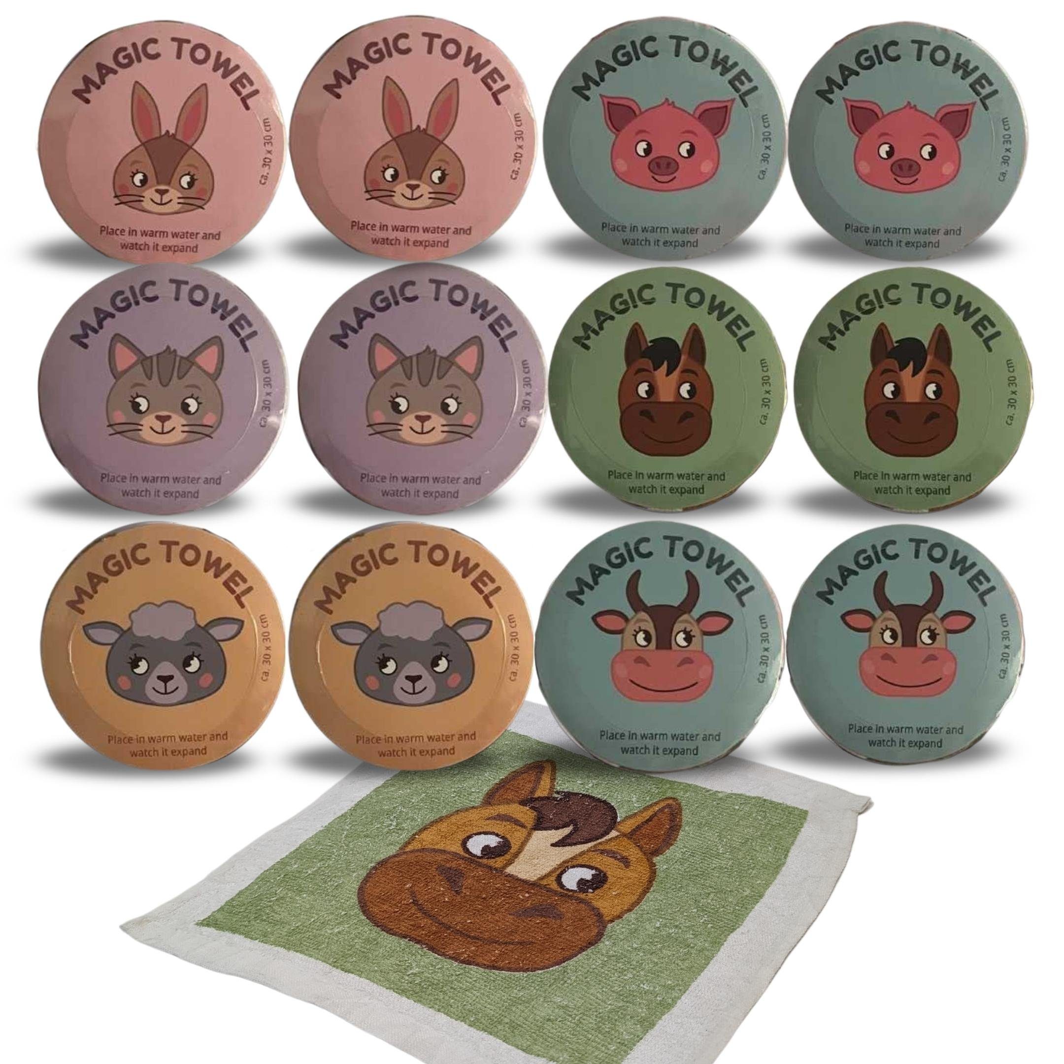 Bada Bing Handtuch Set Magisches Handtuch Kinder Zauberhandtuch Bauernhof T günstig online kaufen