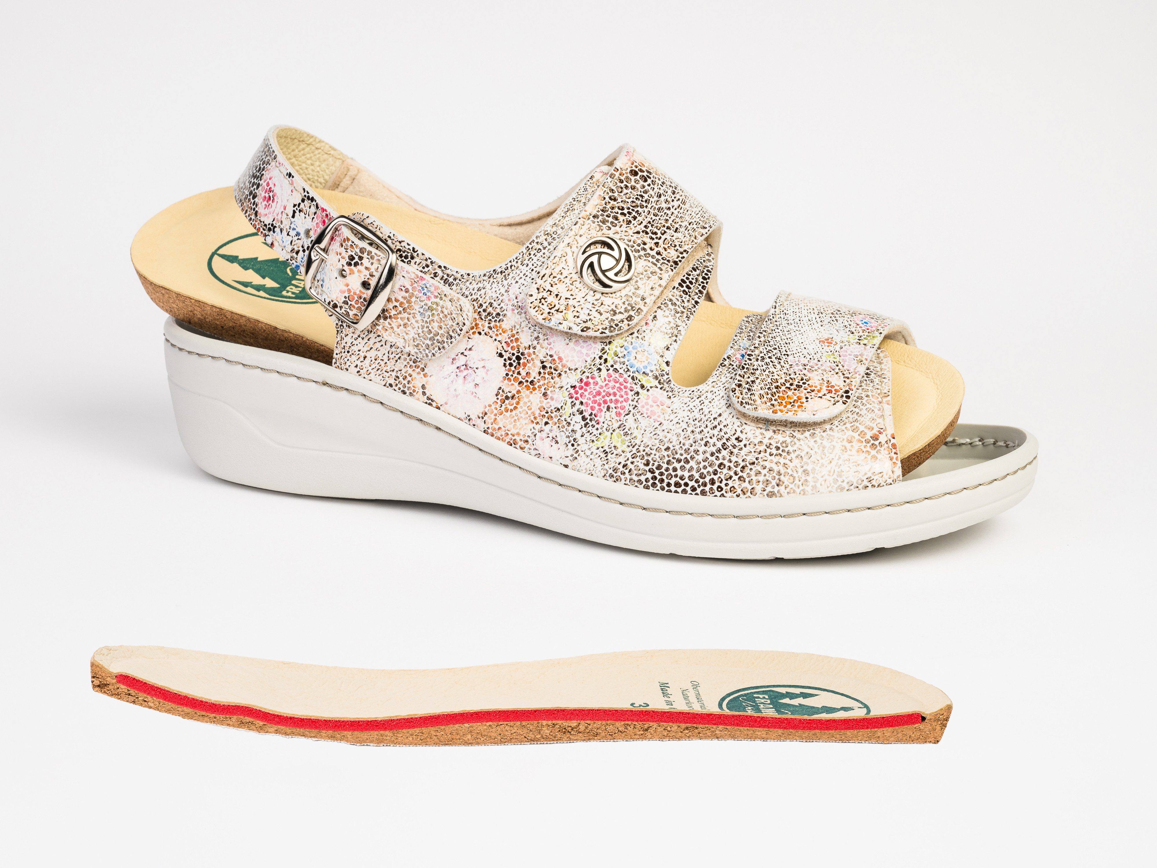 Franken-Schuhe Art. 270-W26 Farbe: bella Damen Sandale (mit loser Einlage und STRETCH geeignet bei Hallux Valgus -" Made in Germany) Weite "H-plus" – Bild 5 von 5