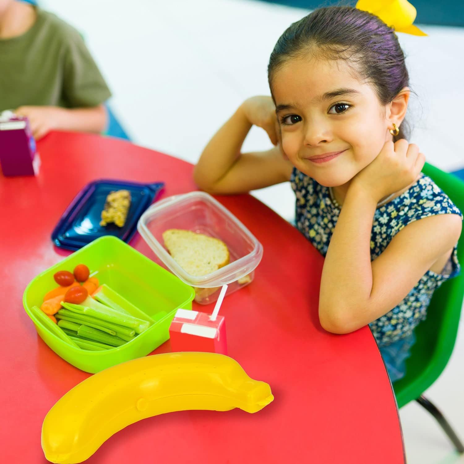 Goods+Gadgets Aufbewahrungsbox GOODS+GADGETS Bananenbox Aufbewahrungsdose – Obstdose Kunststoff (Aufbewahrungsdose), schützt Banane vor Zerdrücken – Bild 4 von 5
