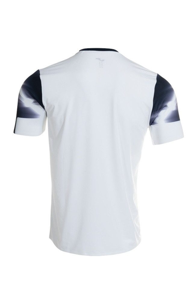 Joma T-Shirt Lauf-Shirt Elite XI (schnelltrocknend, atmungsaktiv) weiss/marineblau