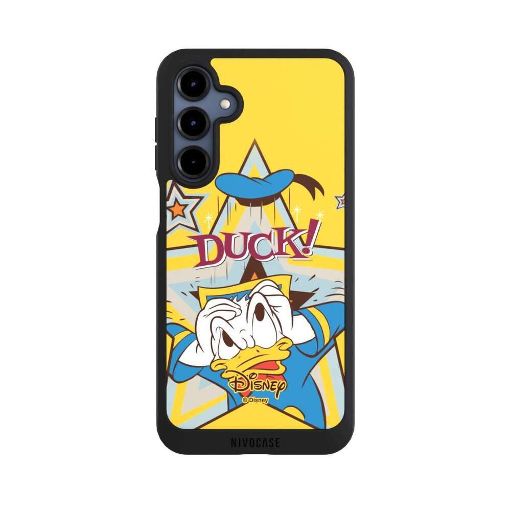 NIVOCASE Handyhülle Donald Duck Disney Offizielles Lizenzprodukt DUCK!, Samsung Galaxy A16 5G Handyhülle Hülle NIVOpure Case Schwarz