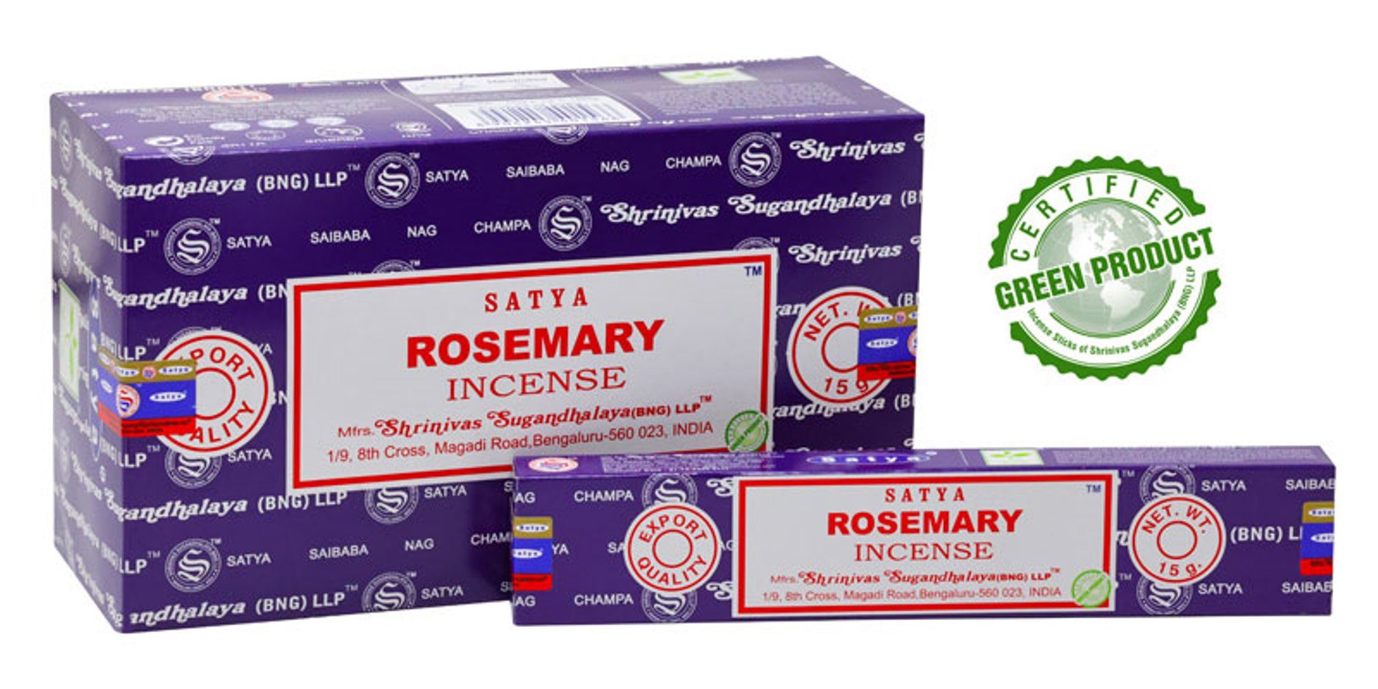 Satya Incense Räucherstäbchen Räucherstäbchen Satya "Rosemary" Incense 15gr.