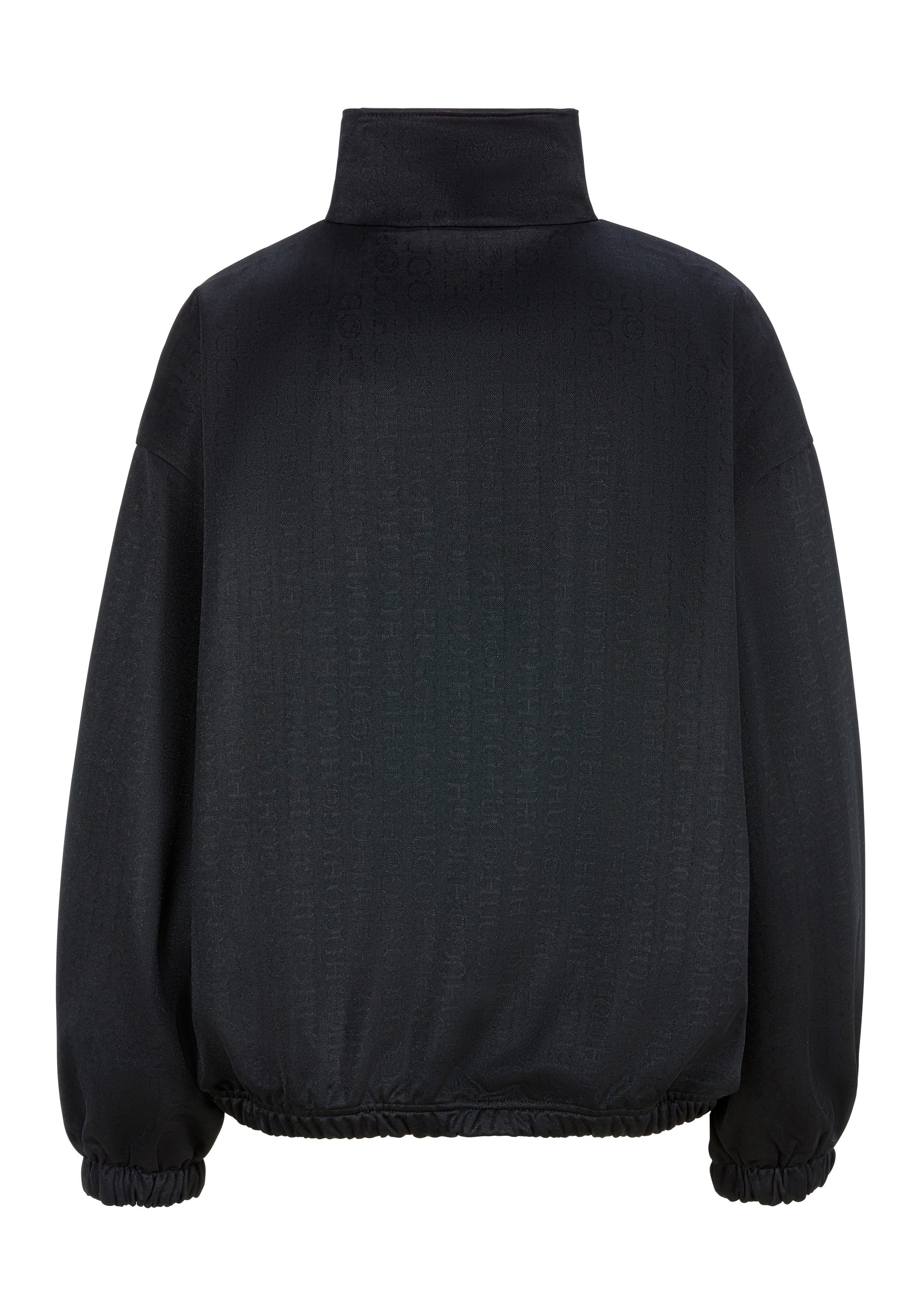 HUGO Blue Outdoorjacke Dicole mit tonalem Jaquard Monogramm günstig online kaufen