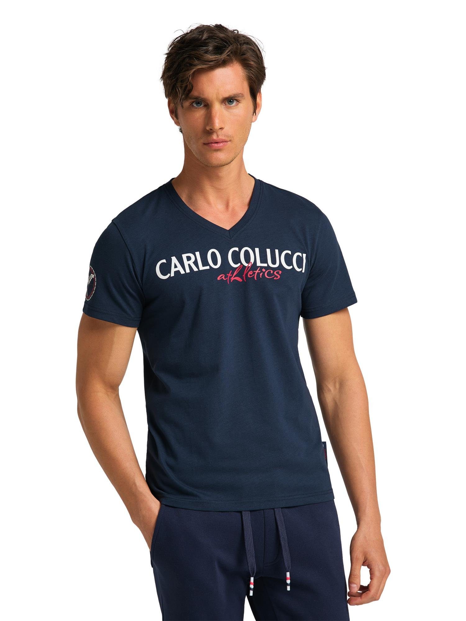 CARLO COLUCCI T-Shirt Conte Blau