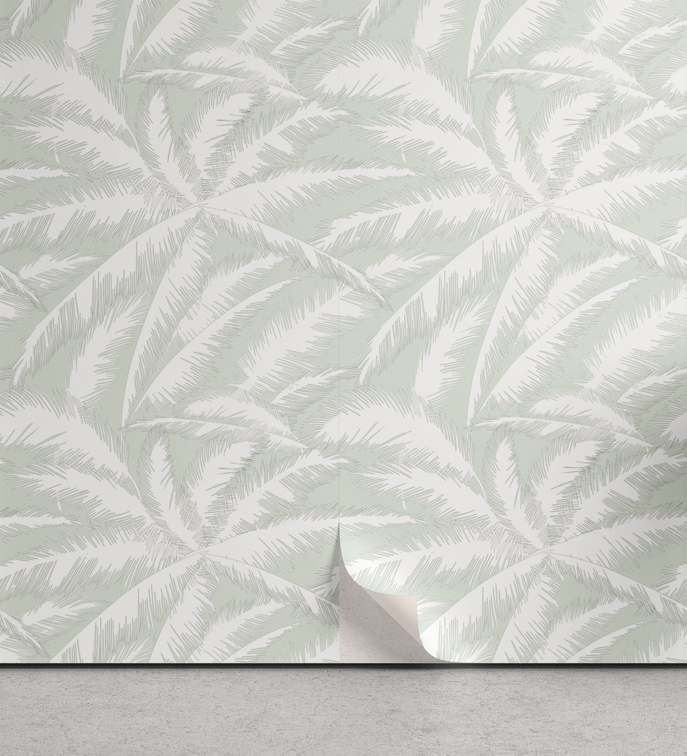 Abakuhaus Vinyltapete selbstklebendes Wohnzimmer Küchenakzent, Abstrakt Flüchtiger Palm Jungle
