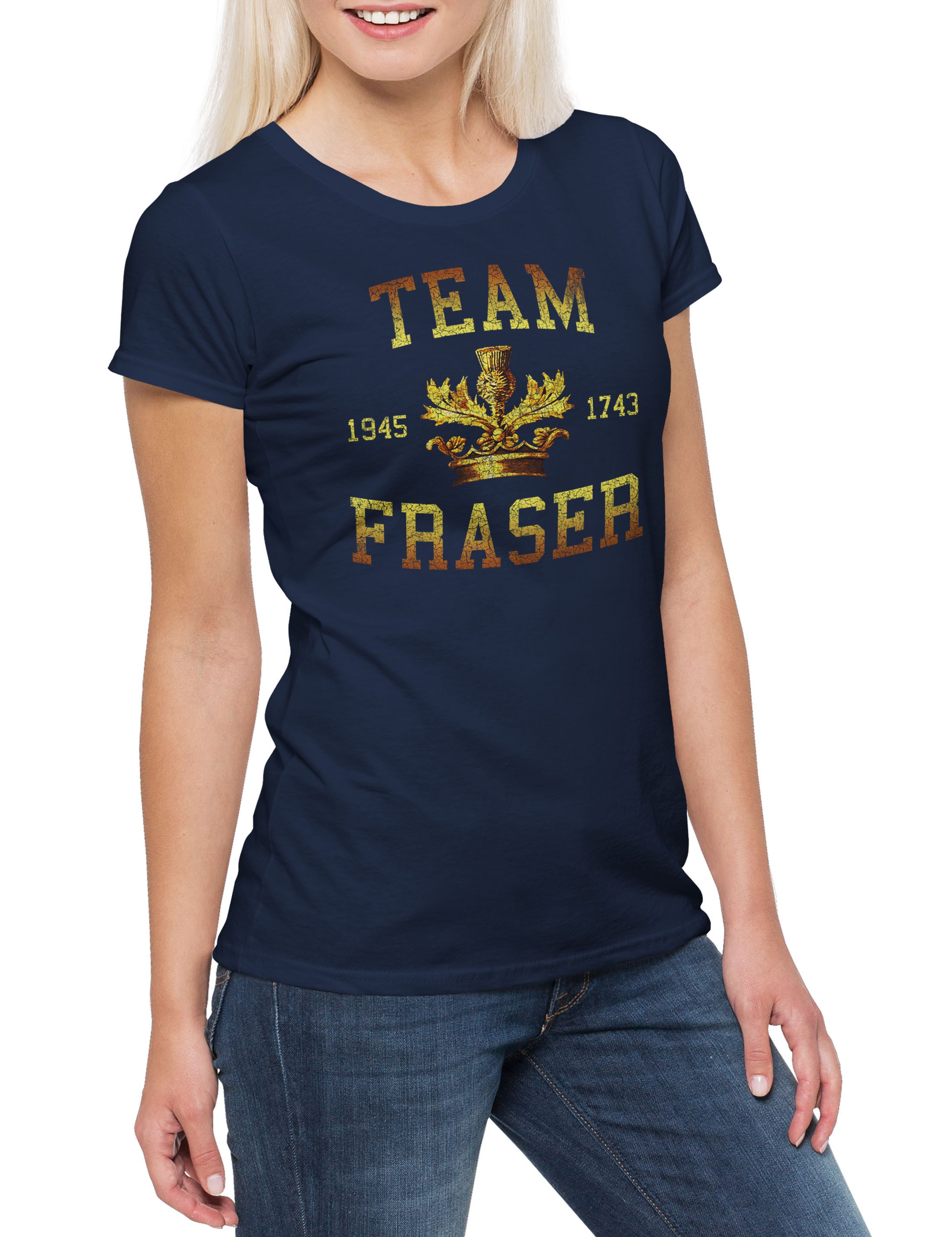 Print-Shirt Team Fraser Damen T-Shirt Battle Of Bannockburn 1314 William Wallace