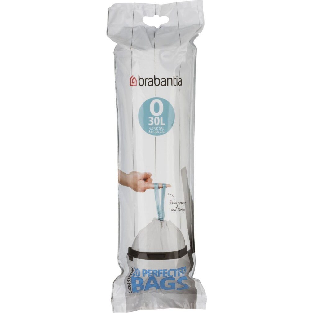 Brabantia Mülltrennsystem PerfectFit Müllbeutel Typ O, 30 L, 20 Stck