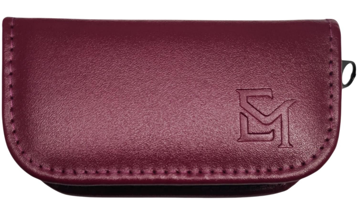 EloModa Maniküre-Kosmetik-Etui 5-tlg Maniküre-Set aus Echtleder – Made in Germany, Solingen Instrume, 5 tlg., Made in Germany