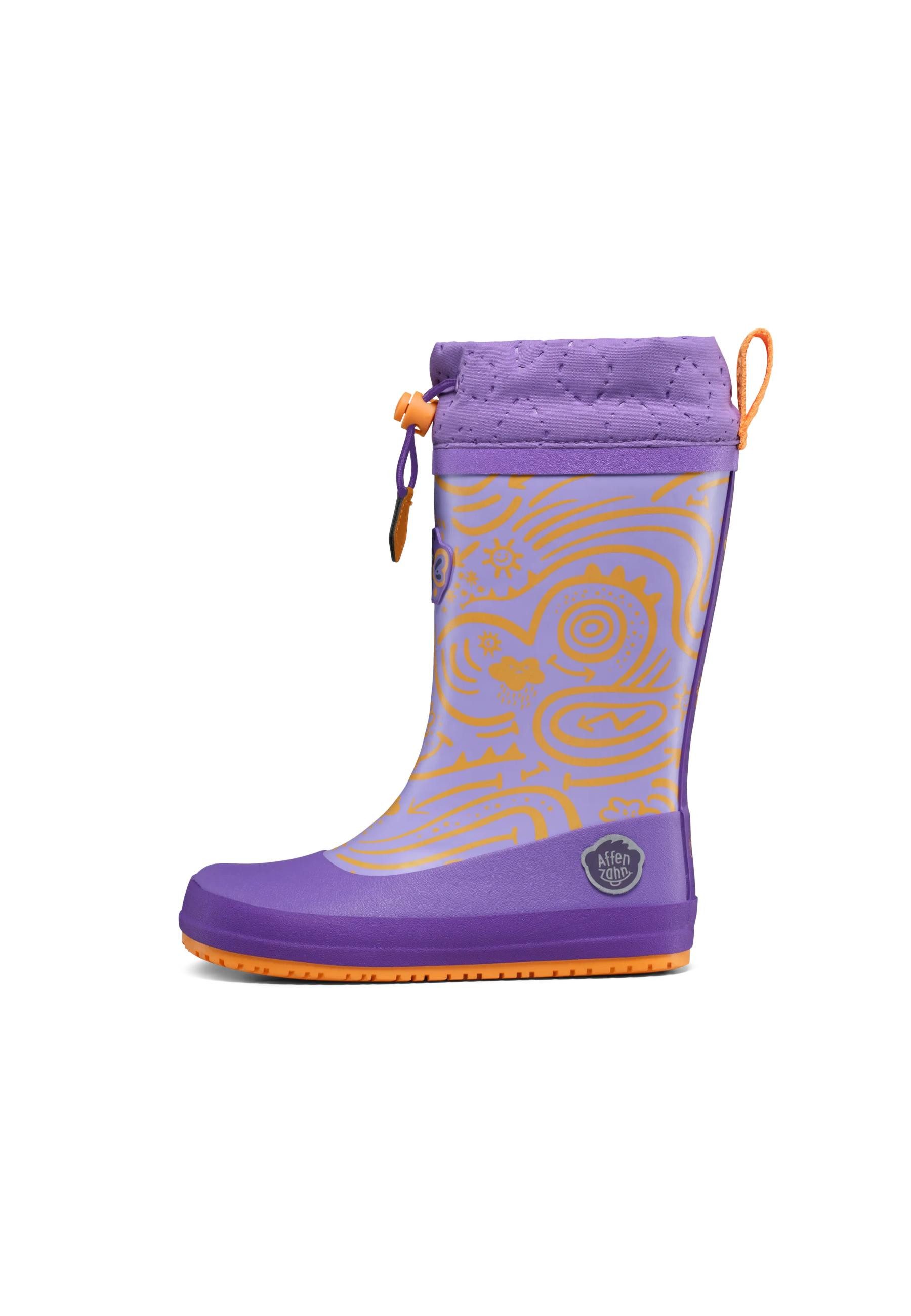 Affenzahn Vegan Puddly Gummistiefel nach Barfußschuhprinzip, wasserdicht