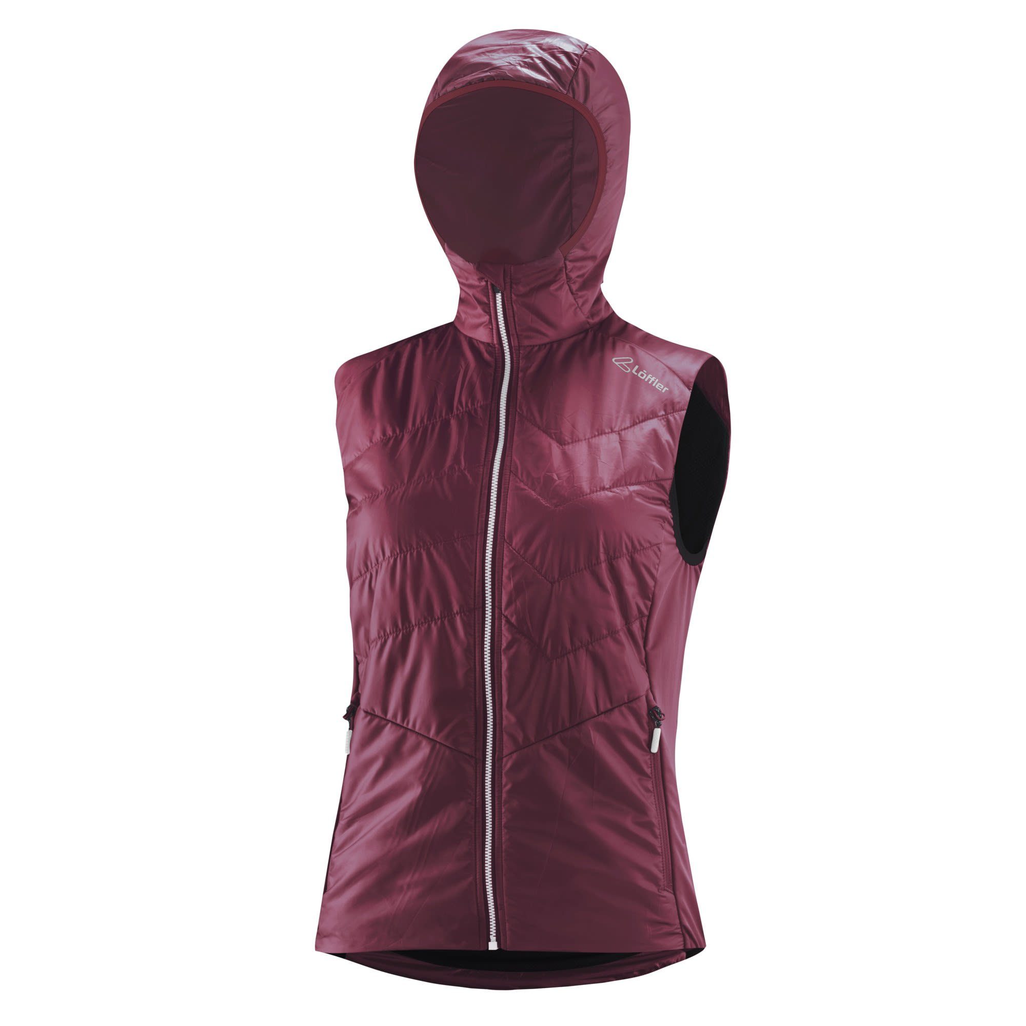 W Funktionsweste Hooded Purpur Löffler Löffler Isolationsweste Damen Vest Pl60