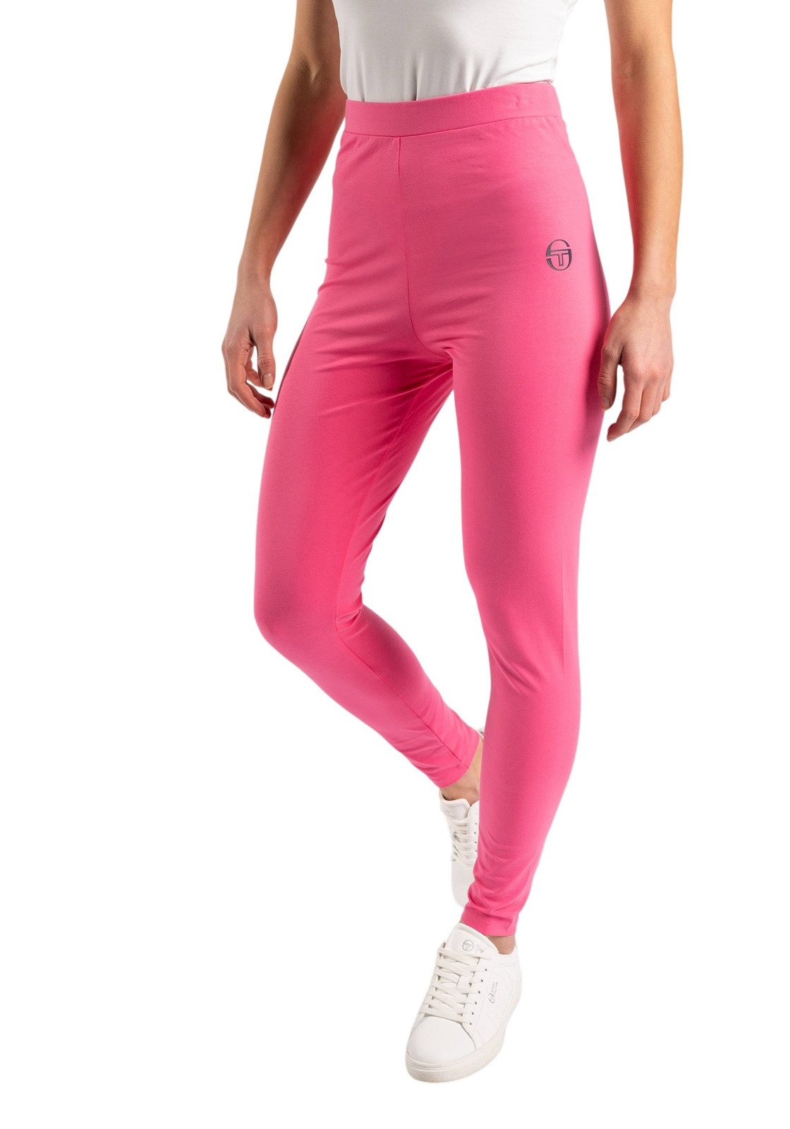 Sergio Tacchini Leggings Leggings Sergio Tacchini Nanga (1-tlg) Großer Sergio-Tacchini-Logoprint am Bein