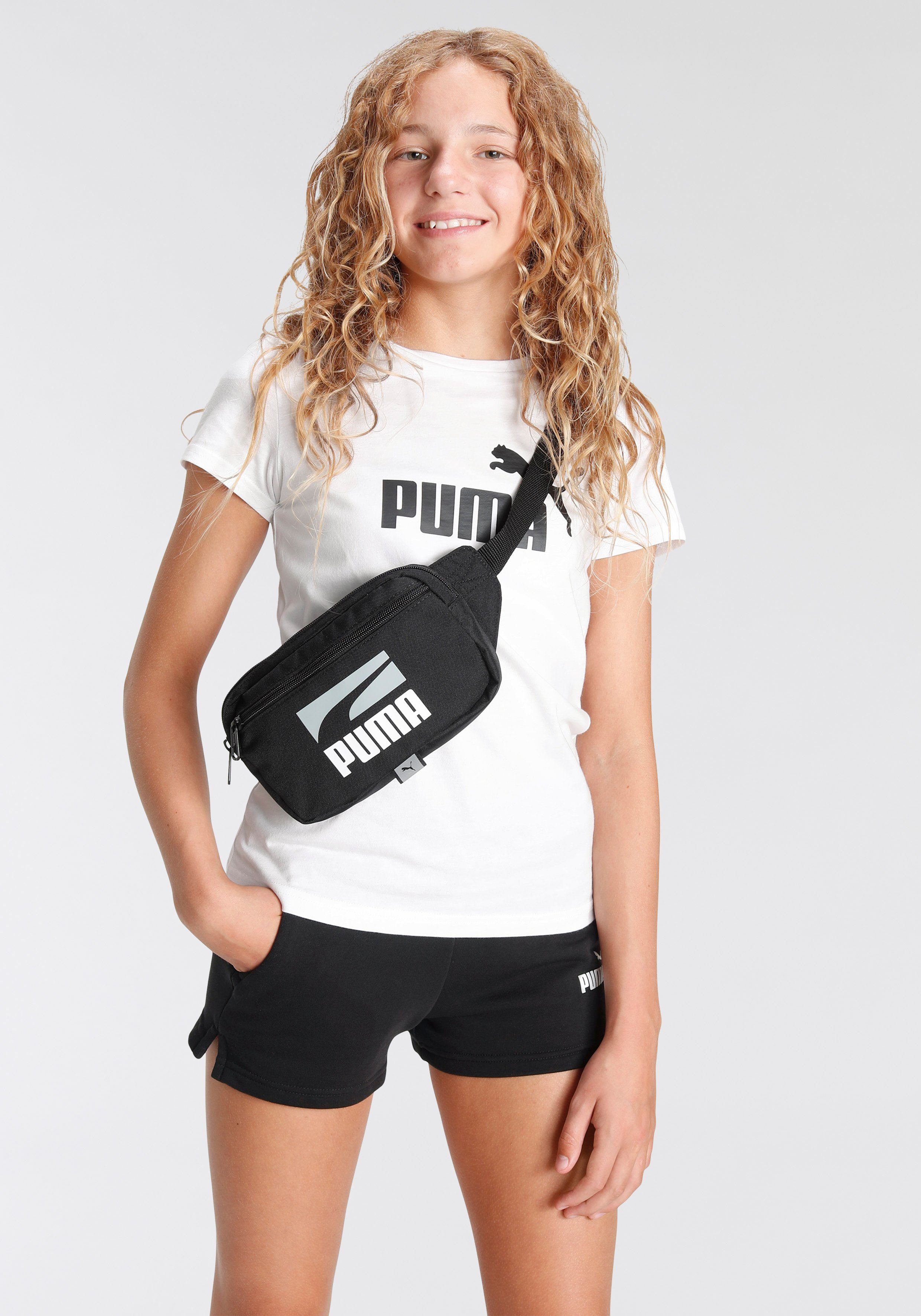 weiß-schwarz G & Freizeitanzug 2-tlg) Kinder Tee Logo Set Shorts (Set, für PUMA