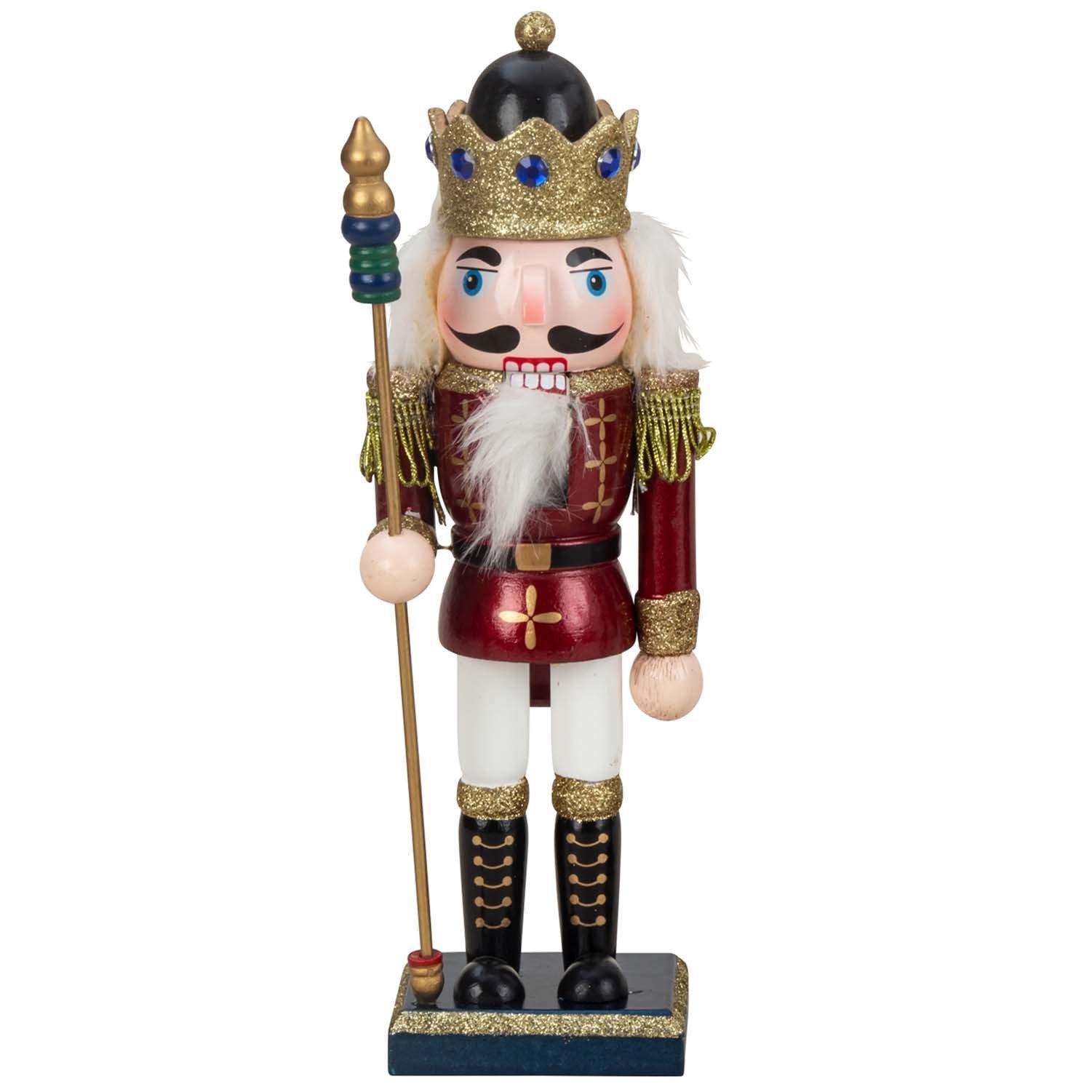Mel-O-Design Nussknacker Wunderschöne Deko Nussknacker Figur Weihnachtsdeko, (H: ca. 25 cm), Weihnachtsfigur aus Holz