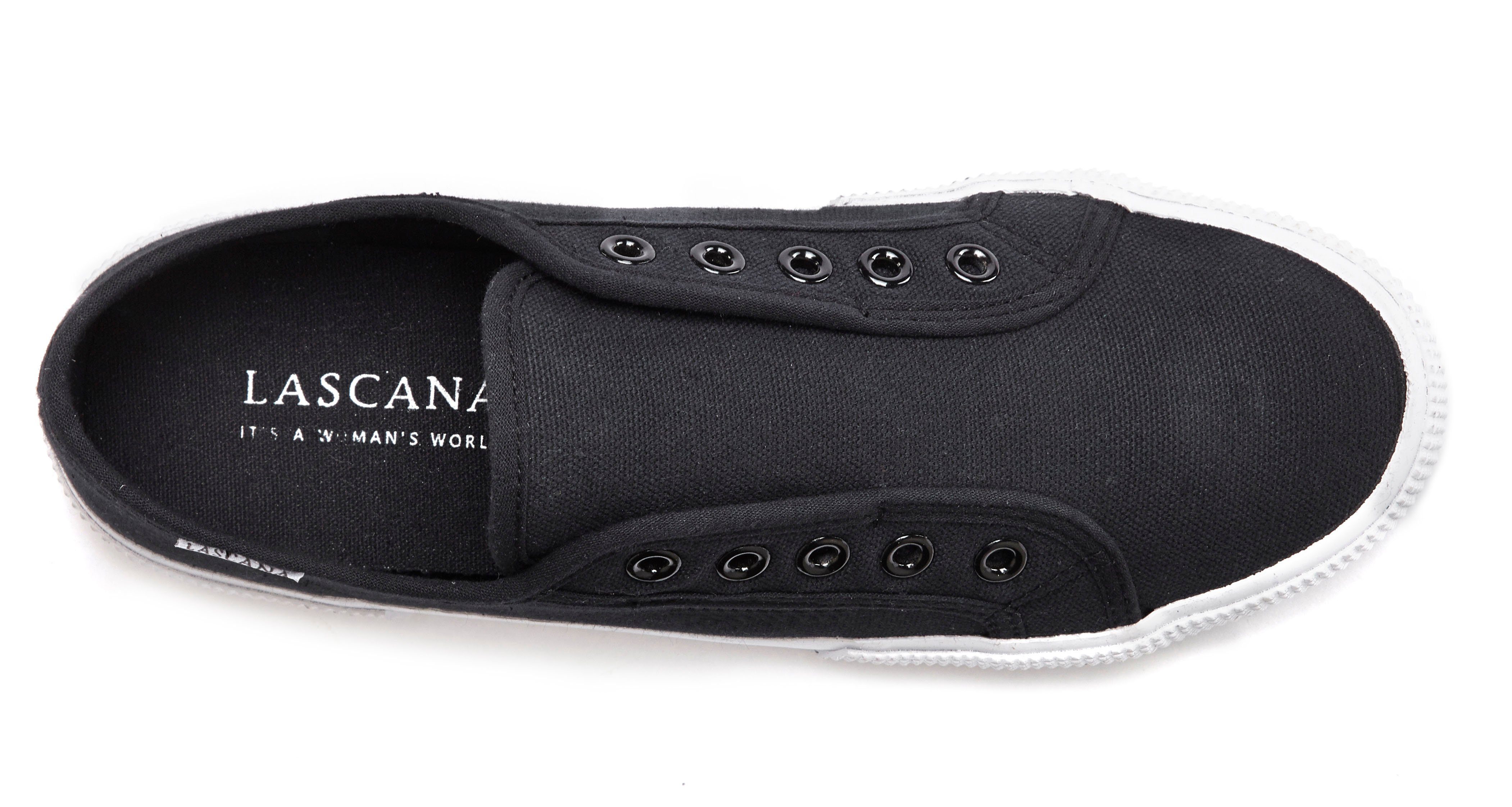 LASCANA Slip-On-Sneaker, Sneaker Slipper, Halbschuh bequem zum Reinschlüpfen VEGAN