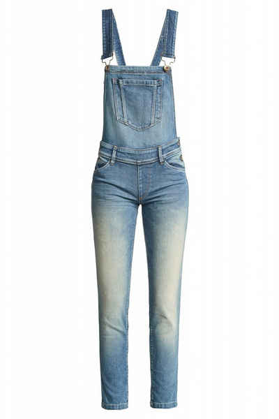 Salsa Stretch-Jeans SALSA JEANS WONDER PUSH UP CAPRI OVERALL washed out blue 124914.8503