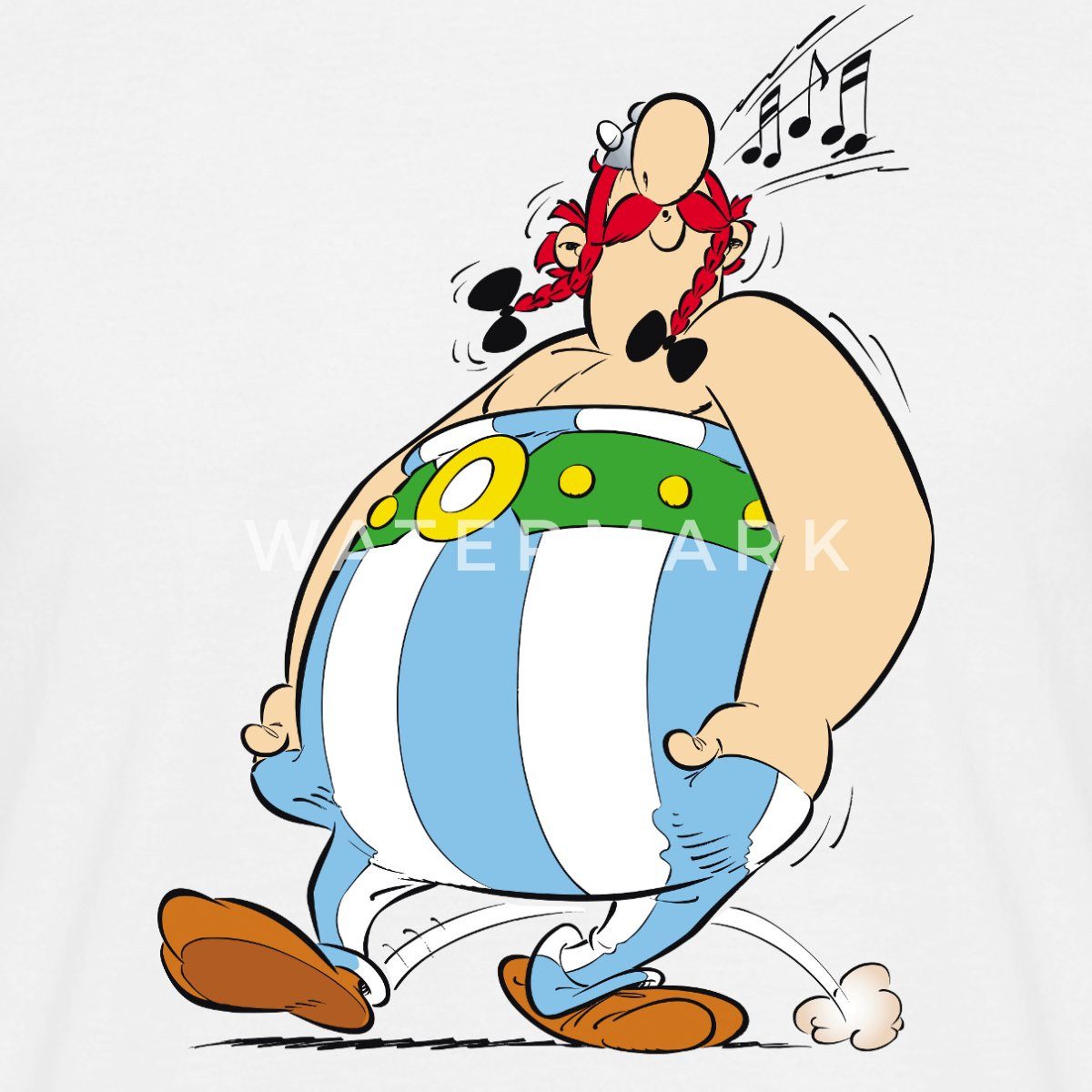 Spreadshirt T-Shirt Asterix & Obelix Pfeift Melodie Männer T-Shirt (1-tlg) günstig online kaufen
