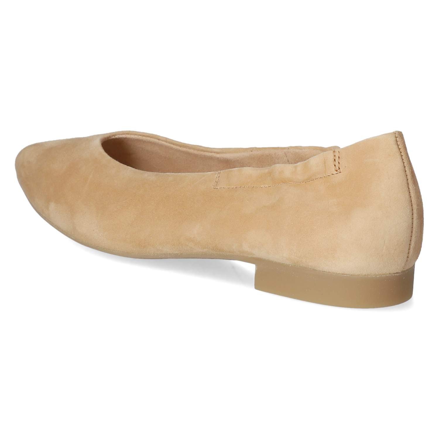 Paul Green Paul Green 1224-029 Damen Rauleder beige Ballerina
