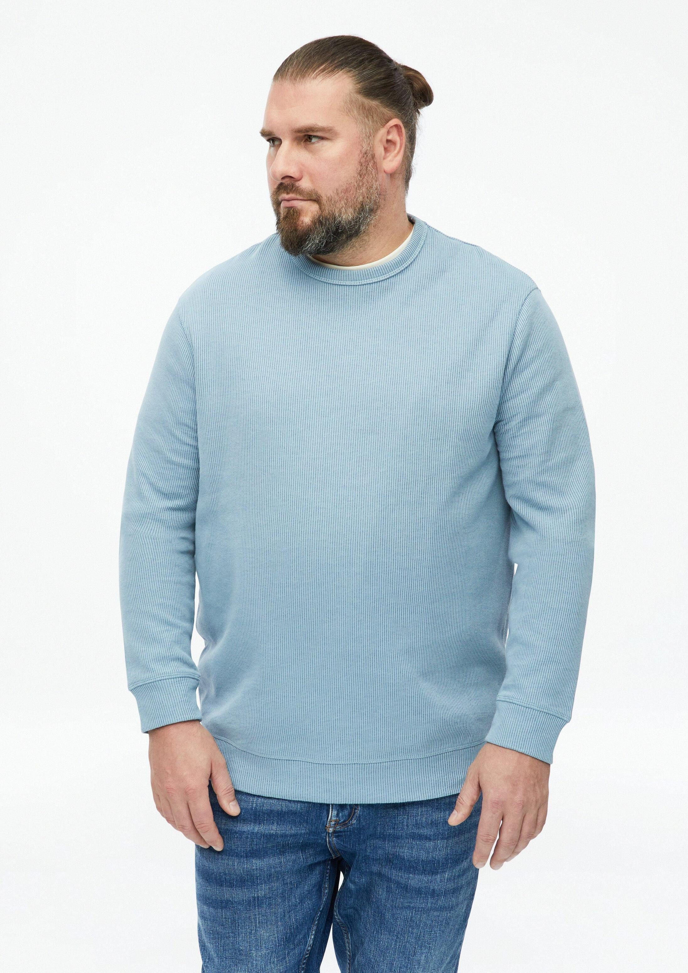 s.Oliver Sweatshirt Sweatshirt Sweatshirt mit Rippstruktur