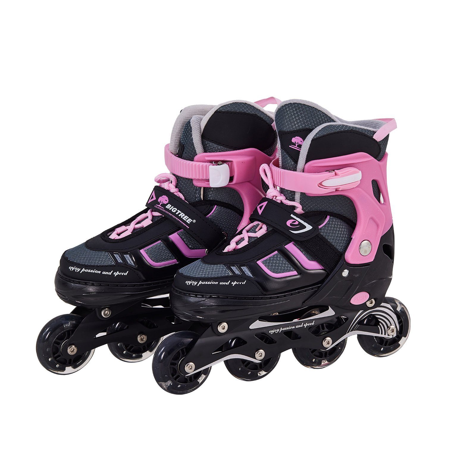 Kinder Inliner Rollschuhe Inlineskater Verstellbar Roller Skates Glühen Räder DE 
