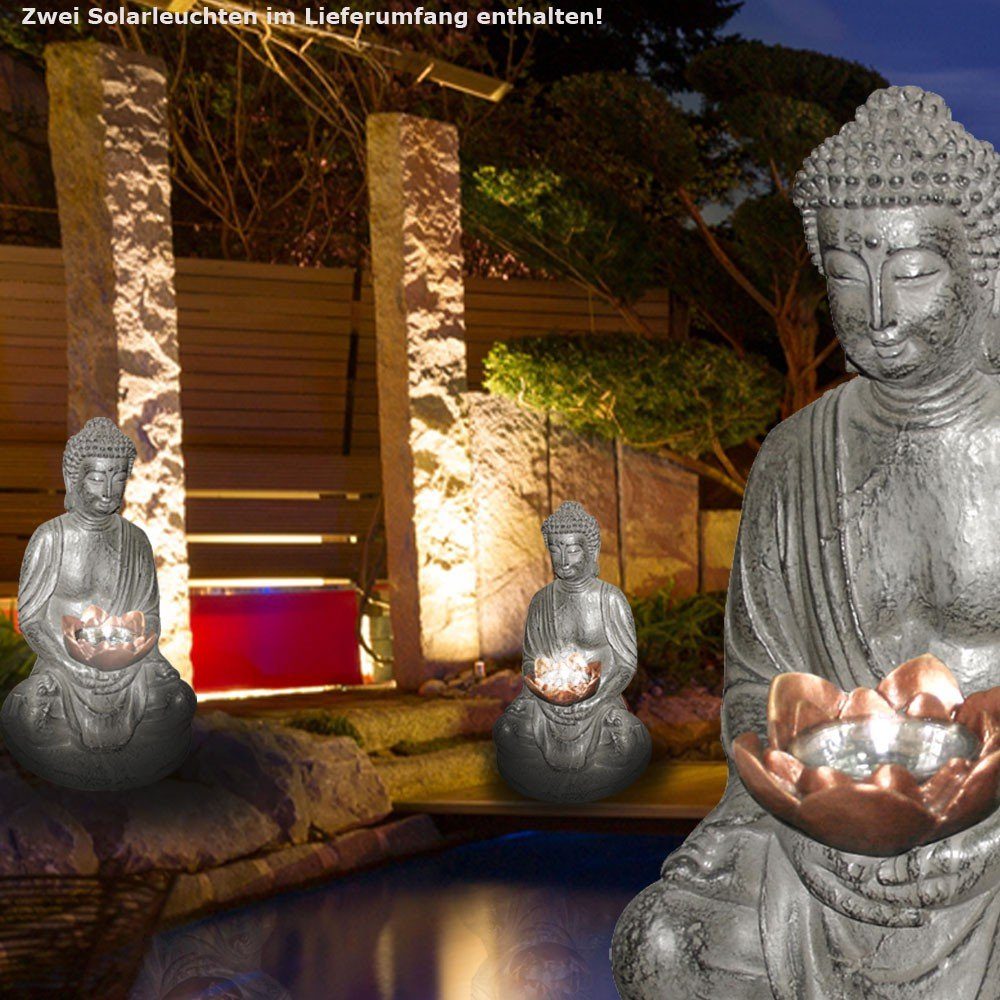 Solarleuchte Solarlampe Solar-Leuchte Lampe "Buddha" Dekolicht Deko Dekoration 