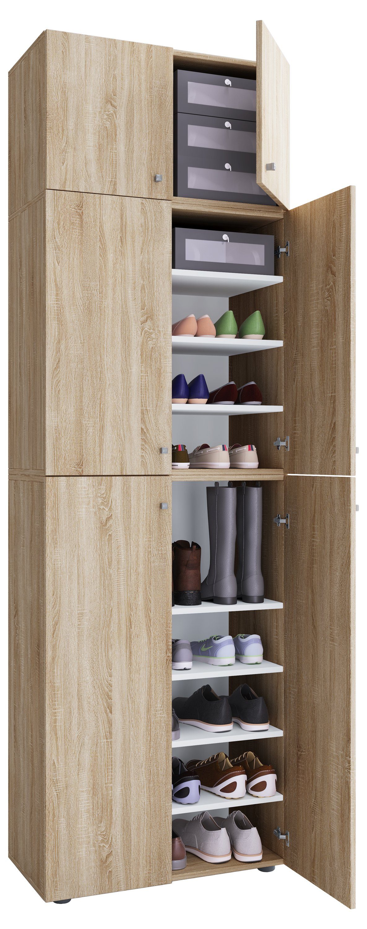 Schuhschrank XXL Schuhschrank Kleiderschrank Schrank Lona 9f A