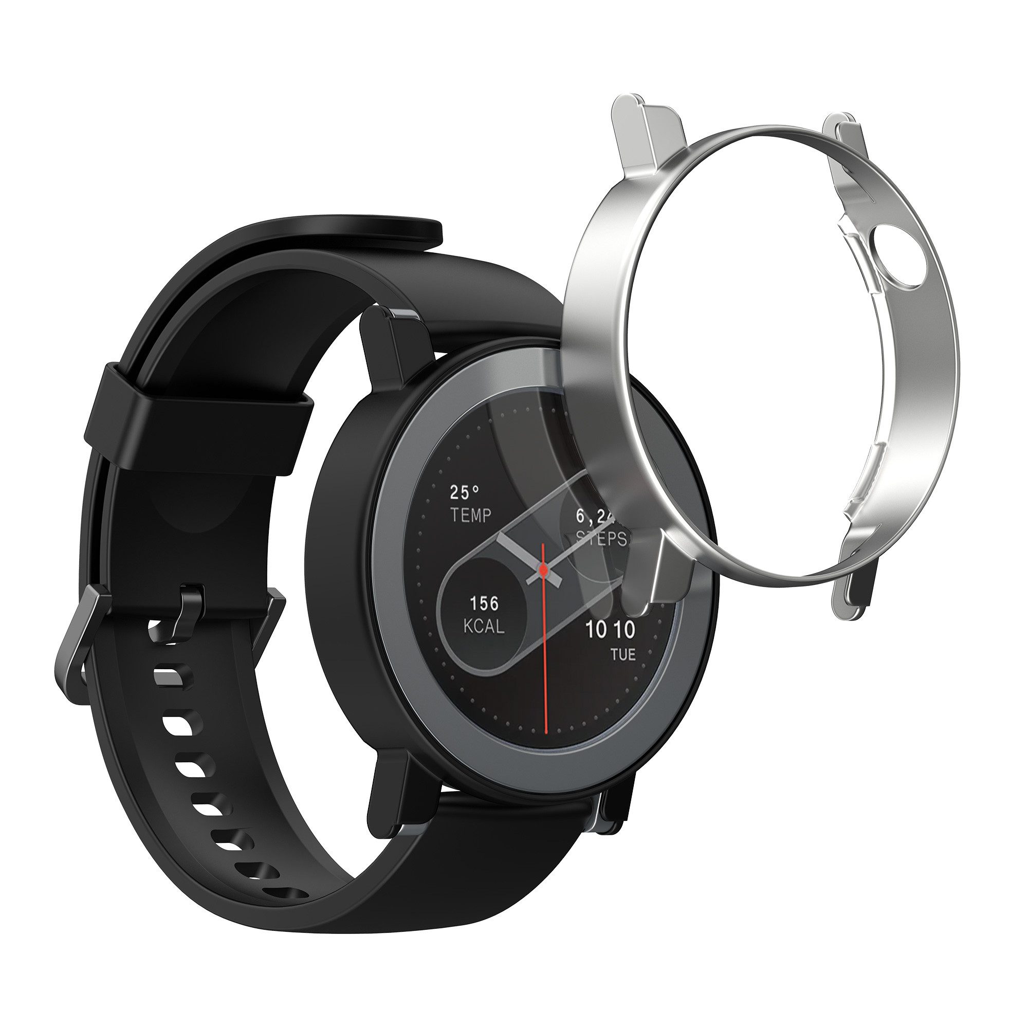 kwmobile Smartwatch-Hülle 2x Hülle für CMF by Nothing Watch Pro 2 (D398), Fitnesstracker Case Set - ohne Tracker
