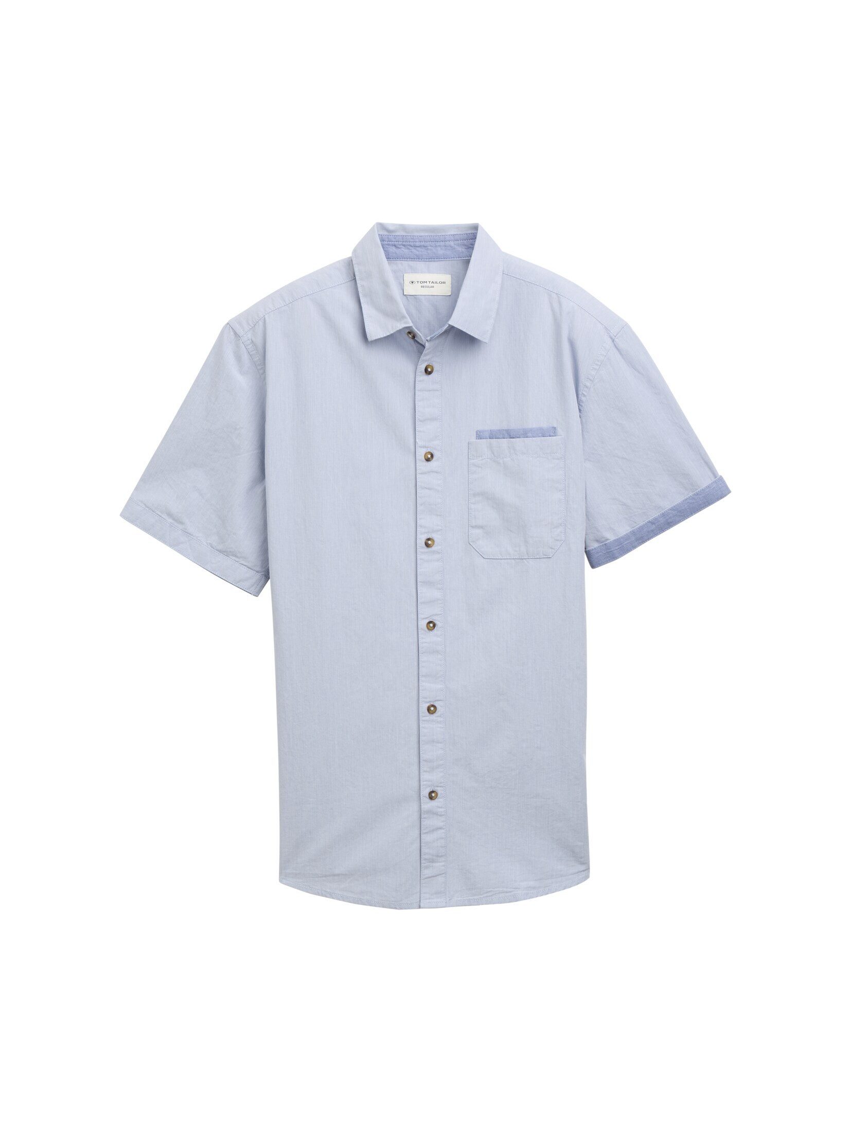 TOM TAILOR Langarmhemd Regular Fit Kurzarmhemd günstig online kaufen