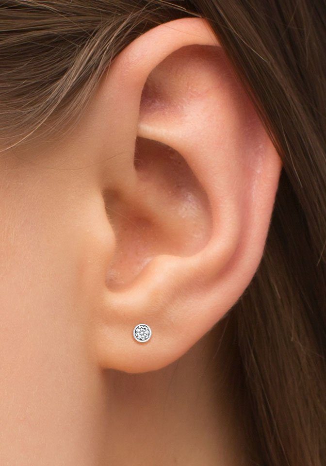 Amor Paar Ohrstecker, Made in Germany - mit Zirkonia (synth)