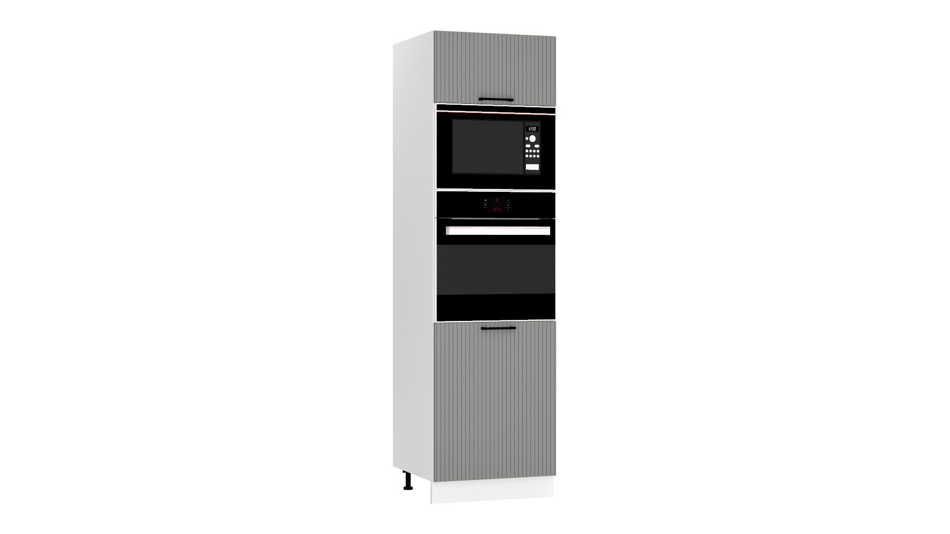 ROYAL24_MARKT Mikrowellenumbauschrank - D60PK MVP/L (S2100/20) - KATE - Stilvolles Küchenelement (Küchen Mikrowellenumbauschrank, 1-St., Premium - KATE) Hochwertig - Modern - Exklusiv