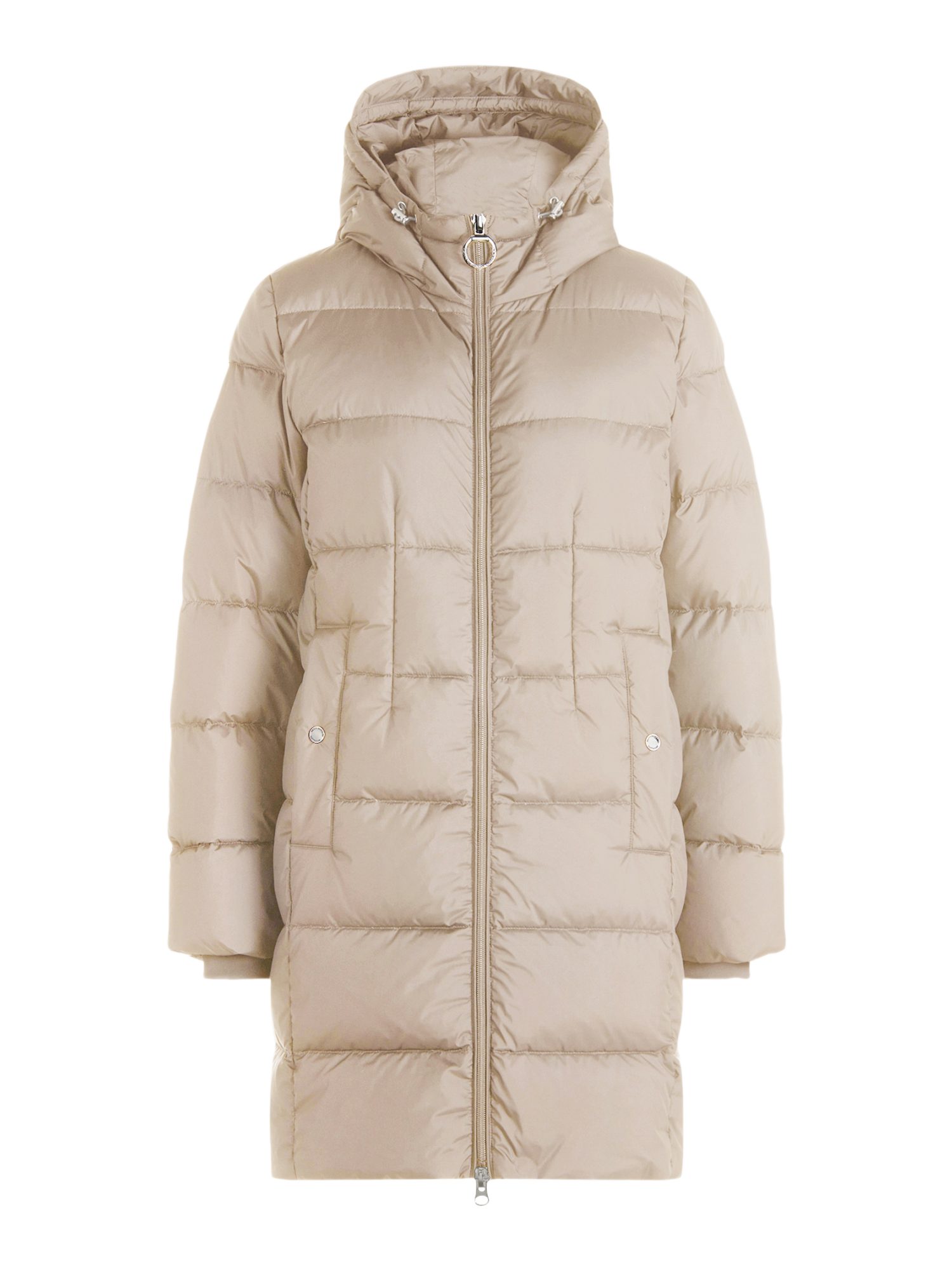 Betty Barclay Wolljacke natur,Casual,Polyester,Unifarben,Kapuze,Langarm,Regular Fit