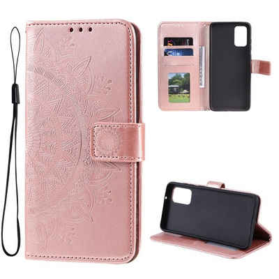 CoverKingz Handyhülle Hülle für Samsung Galaxy A53 5G Handyhülle Flip Case Cover Etui 16,5 cm (6,5 Zoll), Klapphülle Schutzhülle mit Kartenfach Schutztasche Motiv Mandala