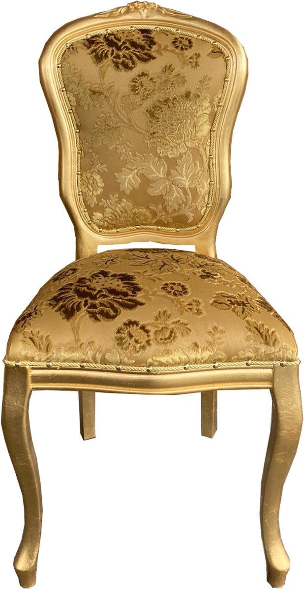 Esszimmerstuhl Möbel Barock Luxus Esszimmer Esszimmer Stühle Casa Muster Gold 6er 60 Set Set x - 50 cm Padrino Stuhl H. Küchen Barock mit elegantem 104 x -