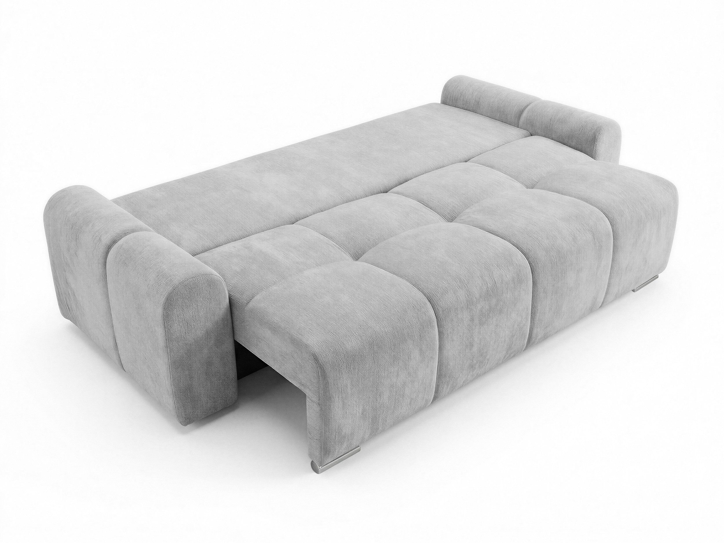 Sofnet Schlafsofa Fluffy, mit Schlaffunktion und Bettkasten, Bonellfederkern, Chenille-Bezug, große Schlaffläche 195x145 cm