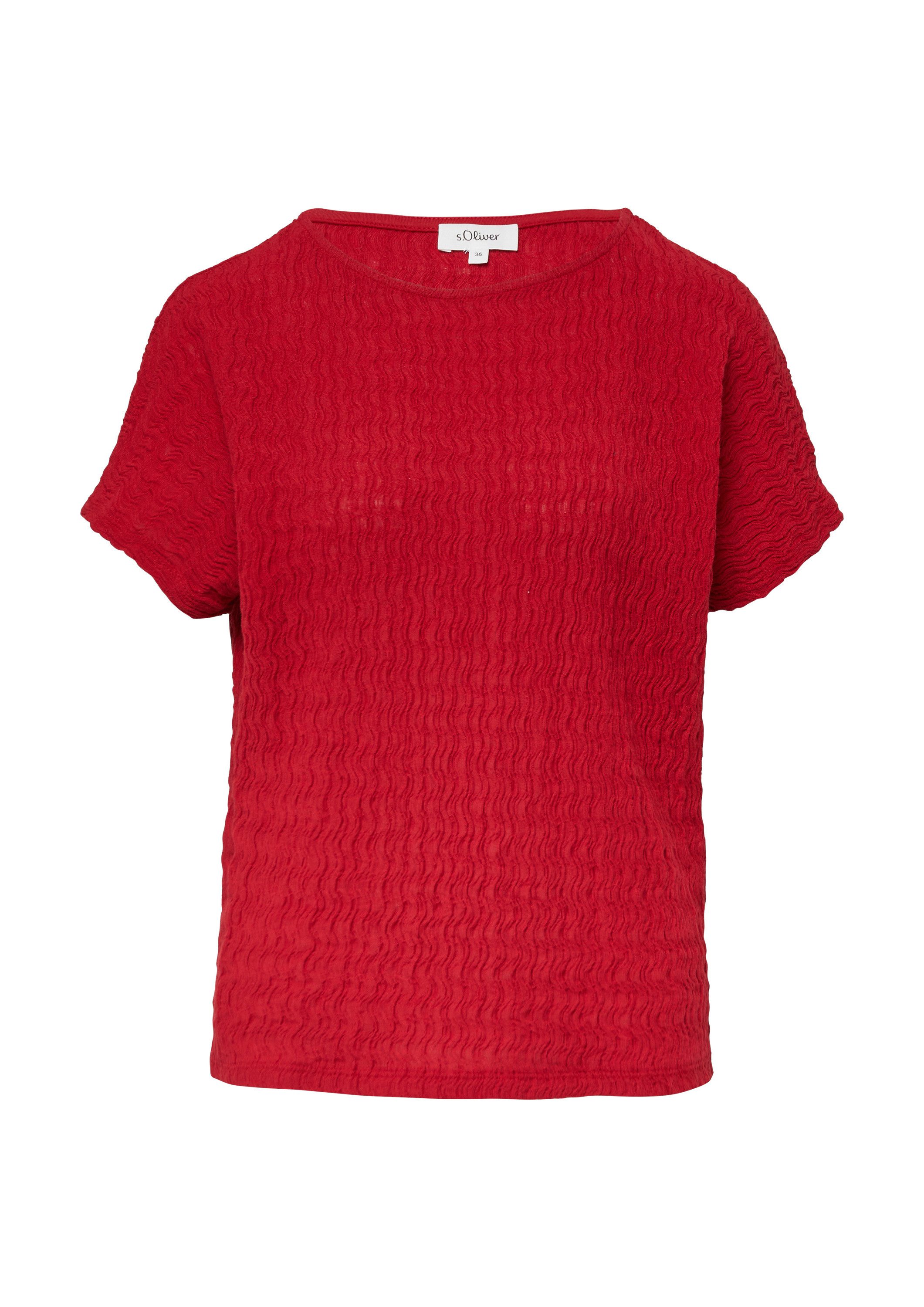 s.Oliver Kurzarmshirt T-Shirt (1-tlg) günstig online kaufen