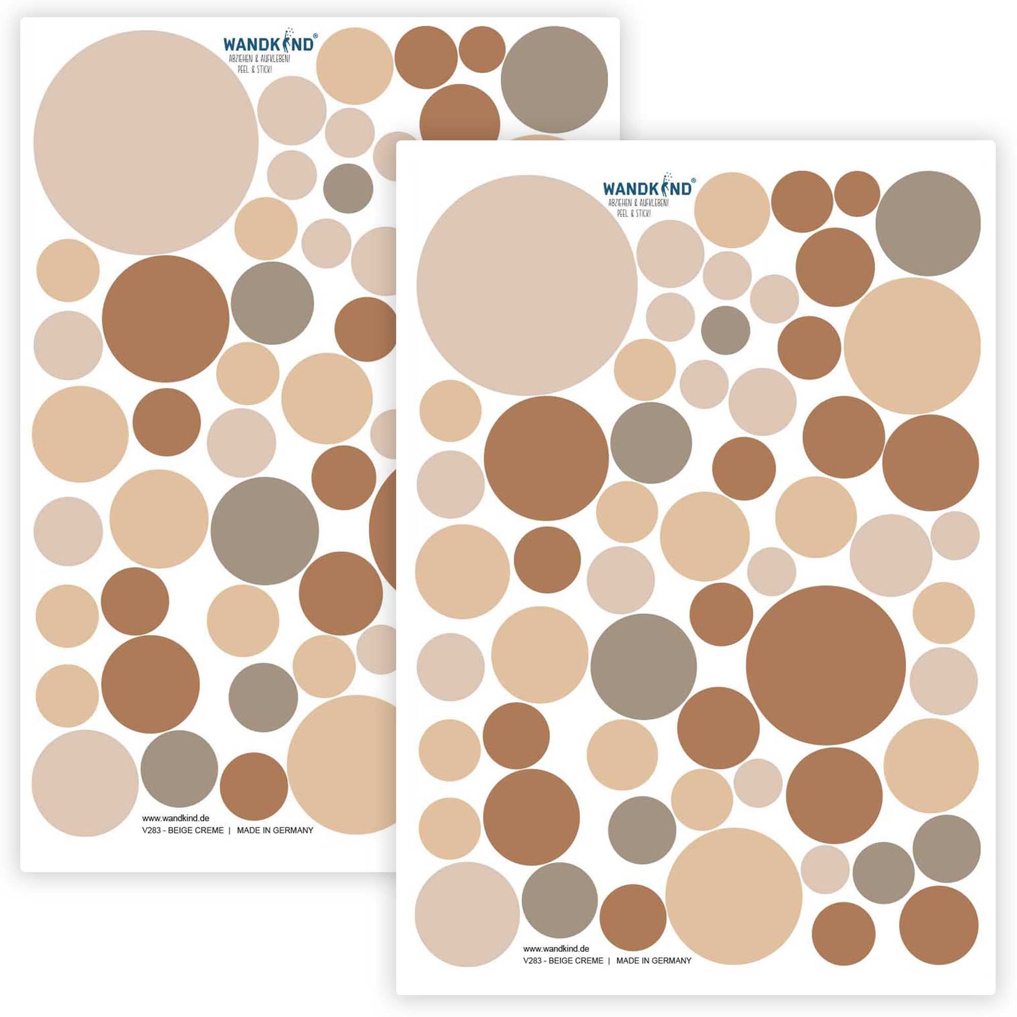 WANDKIND Wandtattoo Kreise Set 120 Stück V283 günstig online kaufen