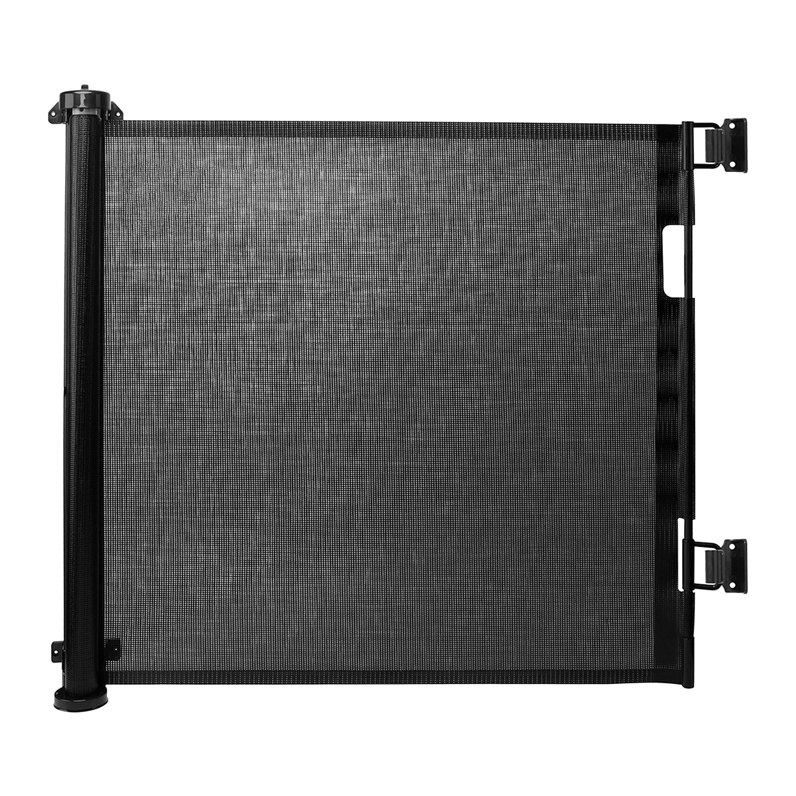 relaxdays Universalschutzgitter Ausziehbares Türschutzgitter (1 St), schwarz, 150 cm