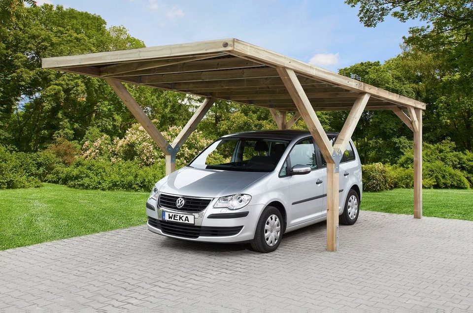 weka Einzelcarport, BxT: 306x606 cm, 241 cm Einfahrtshöhe,  Kesseldruckimprägniert = witterungsgeschützt