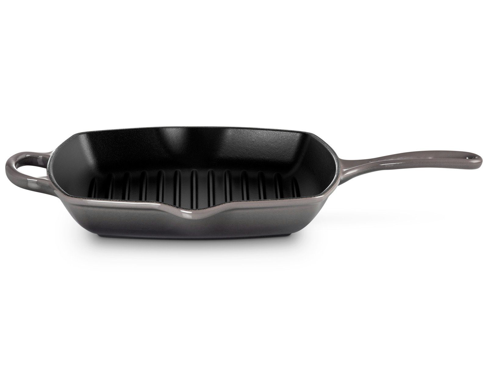 LE CREUSET Grillpfanne Grillpfanne Signature quadratisch flint 26cm