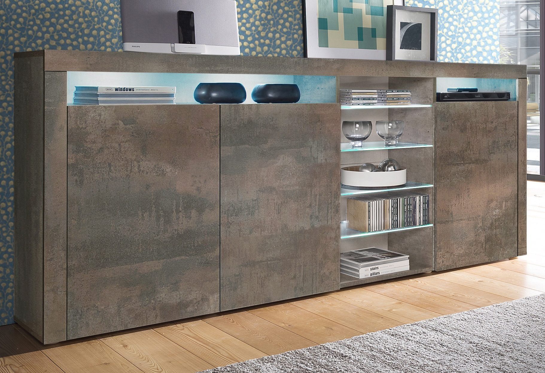 borchardt Möbel Highboard "Santa Fe", Breite 200 cm günstig online kaufen