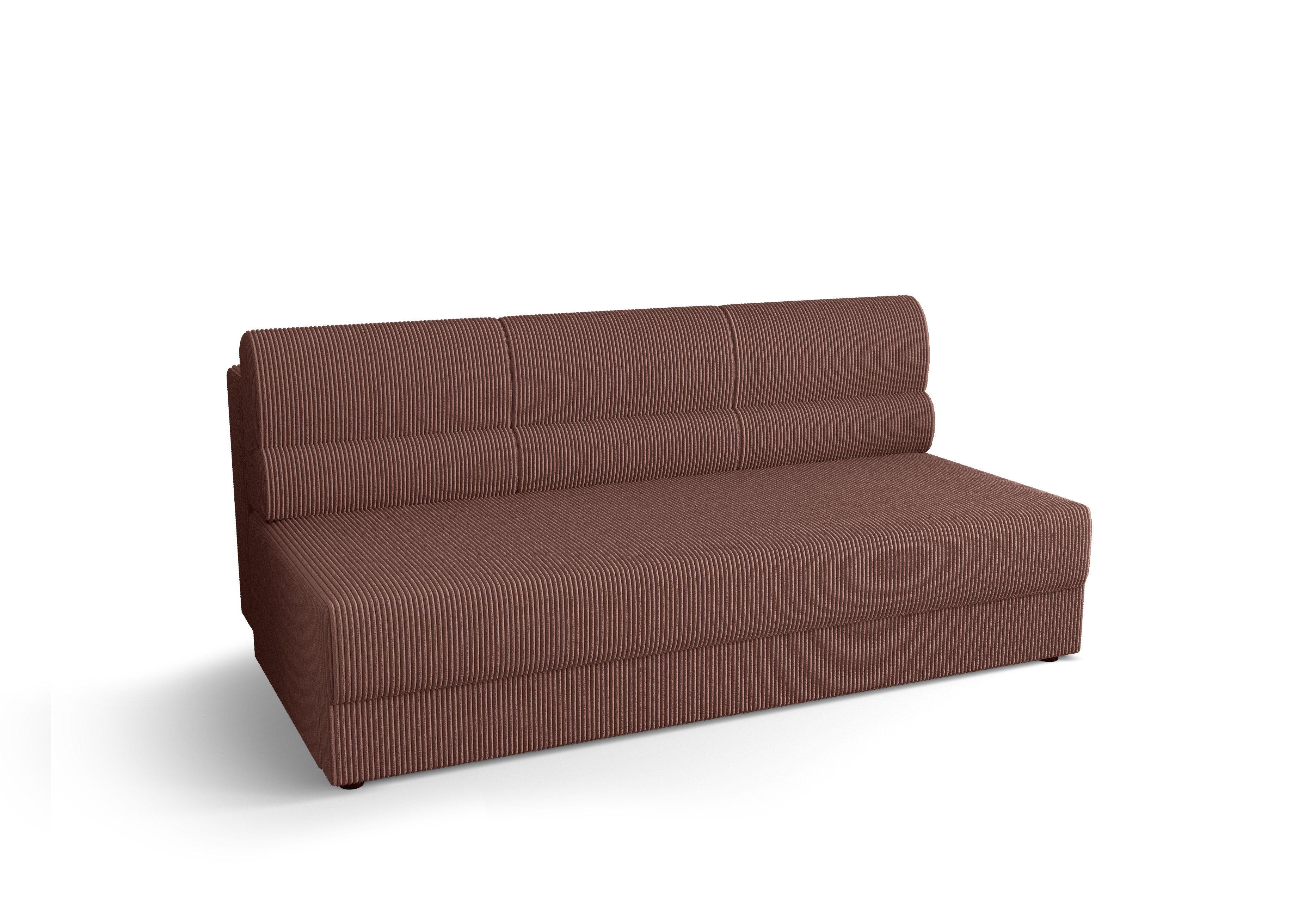 pressiode Sofa Schlafsofa, COUCH mit Schlaffunktion und Bettkasten 190cm REBI Rosa | Alle Sofas