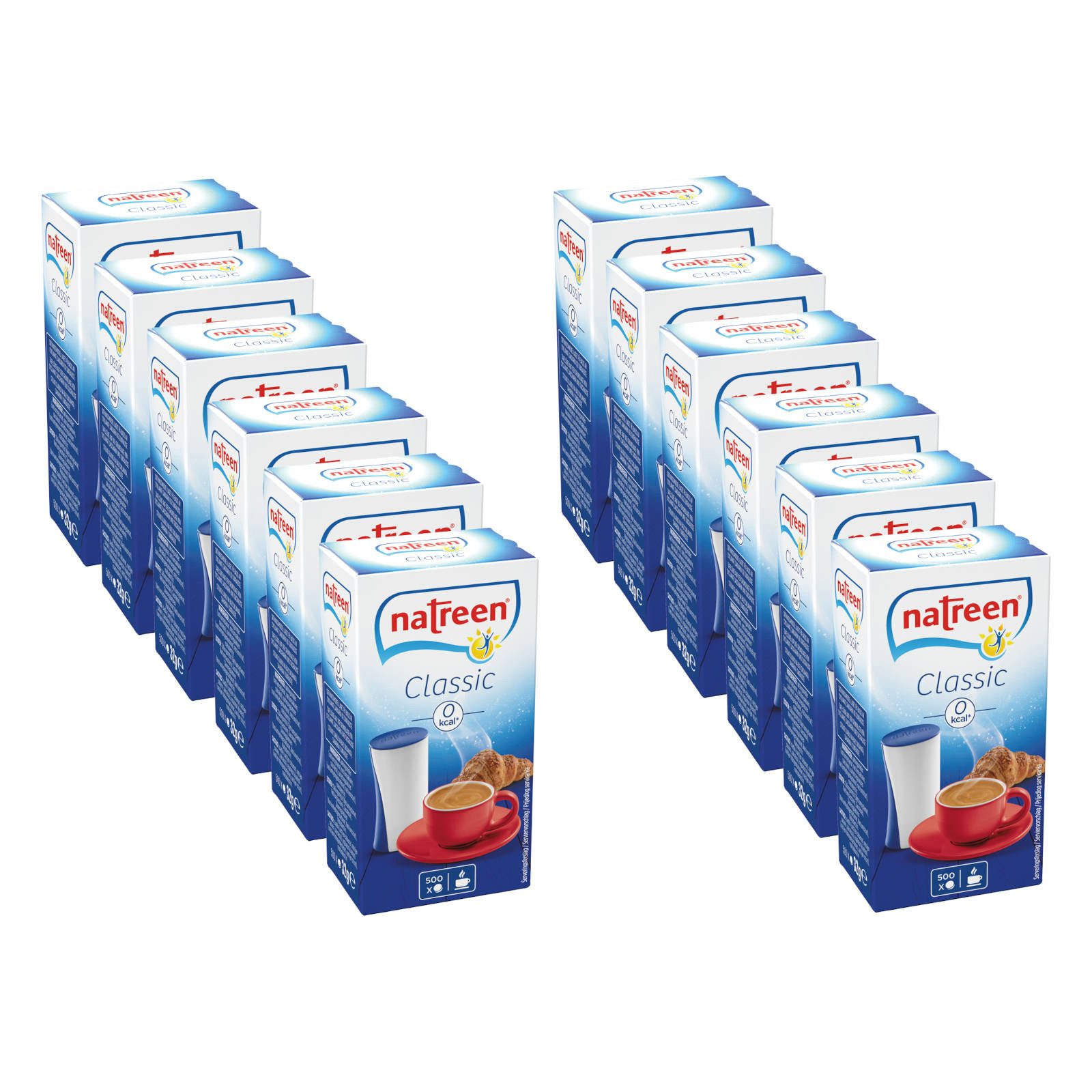NATREEN Süßungsmittel Süßstoff Classic Tischspender kalorienfrei 12 x 500 Stück, 384 g, (Packung, 12er Pack)