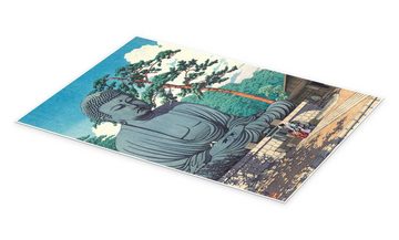 Posterlounge Poster Kawase Hasui, Großer Buddha in Kamakura, Wohnzimmer Malerei